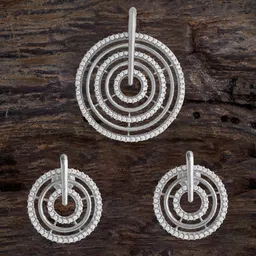 Kushal's Fashion Jewellery Rhodium-Embellished Bridal Artificial Stones Mangalsutra-24
