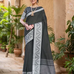 Anouk Woven Design Saree With Blouse Piece-112