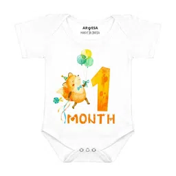 Arvesa 1 Month Baby Printed Bodysuit-image-65