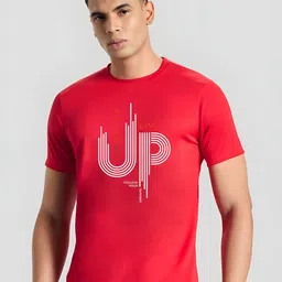 CASUALBUD Men Typography Printed Round Neck T-shirt-image-49