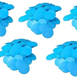 ROUND PLASTIC PLAIN TOKEN COIN FOR SHOP, GAMES, STORES, SCHOOL (500 COIN,BLUE)-image-26