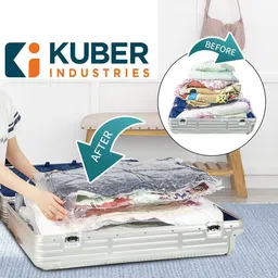 Kuber Industries Transparent Set of 6 Regular Vacuum Bag Organisers image 3