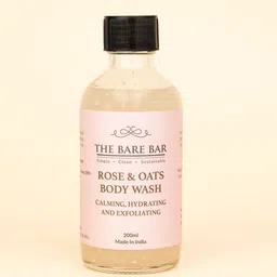 The Bare Bar Rose & Oats Calming, Hydrating & Exfoliating Body Wash- 200 ml-54