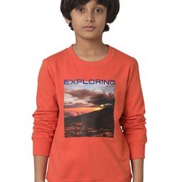 UNDER FOURTEEN ONLY Boys Cotton Graphic Printed Round Neck Sweatshirt-image-78