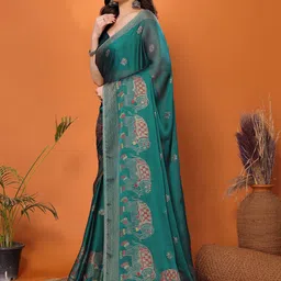 FABMORA Ethnic Motifs Poly Chiffon Saree-56