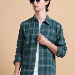 StitchX Men Standard Checked Casual Shirt-image-40