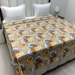 Pure Decor Brown & Grey Printed Pure Cotton 260 TC King SizeDuvetCover-picture-28