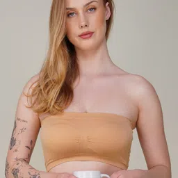 TOMKOT Full Coverage Lightly Padded Bandeau Bra image 4
