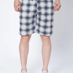 Sparky Men Checked Outdoor Sports Shorts with Technology-image-68