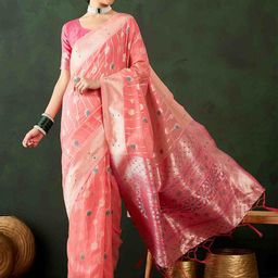 DIVASTRI Woven Design Zari Banarasi Saree-image-96