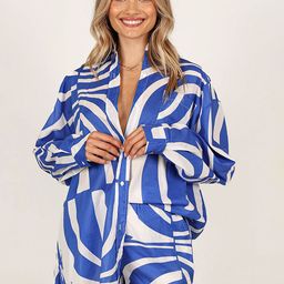 LULU & SKY Printed Shirt Collar Shirt With Shorts Co-Ords-picture-27