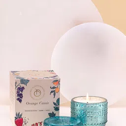 DOFT CANDLES Trinket Blue Orange Cassis Scented Jar Candle-58
