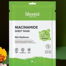 BHOOMI HERBAL INDIA Niacinamide Sheet Mask - 20 ml-44