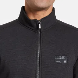 Octave Men Mock Collar Front-Open Sweatshirt image 2