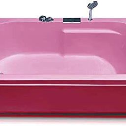 Divine 5.5 Feet Freestanding with Filler System - Pink Free-standing Bathtub-image-76