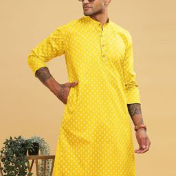 Anouk Men Ethnic Motifs Printed Thread Work Kurta-picture-54