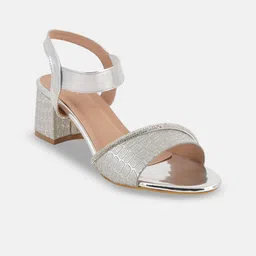 Anouk Women Embellished Party Block Sandals with Buckles-30