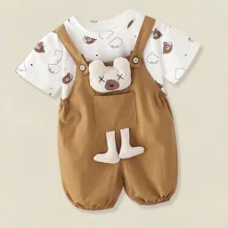 FOREVER FRIDAY Boys Printed Dungarees Set-image-8
