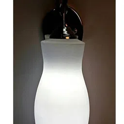 Somil Premium Designer Glass Wall / Night Lamp Elegant & Stylish Dcor Accent for Modern Interiors, color- White, Size, 22 X 25.5 X 31.5 CM-image-68