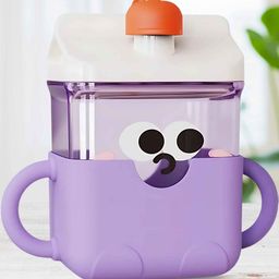 Sun & Shine Kids Sipy Face Silicone Straw & Cap With Handles Sipper Water & Milk Bottle-picture-19