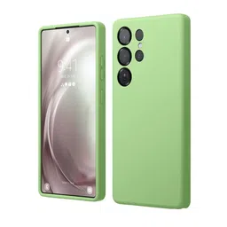 LIRAMARK Solid Samsung Galaxy S25 Ultra 5G Liquid Silicone Soft Back Case-14