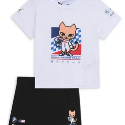 PUMA Motorsport Unisex Kids Printed T-shirt with Shorts-picture-43