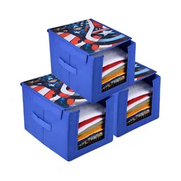 Aura Blue Set of 3 Regular Multi-Utility Organisers-picture-15