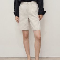 MANGO Women High-Rise Bermuda Shorts-image-53