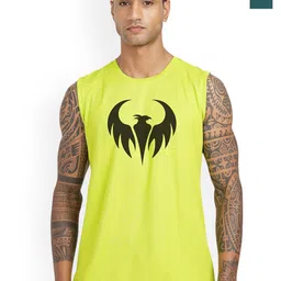 3Colors Pack Of 2 Printed Dri-FIT Gym Vests VEST-2C-CCUT-AF FREAKY_GREEN EAGLE_M-image-64