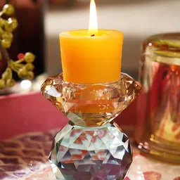 Pure Home and Living Blue & Yellow Candle Holder-52