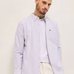 THE BEAR HOUSE Men Slim Fit Opaque Striped Casual Shirt-image-88