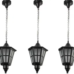 Metal Black Hanging Pendant Light For Decorative(Bulb is Not Includ) (PACK OF 3) Pendants Ceiling Lamp-image-40