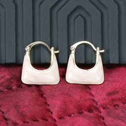 CIKIT Contemporary Enamelled Hoop Earrings-image-84