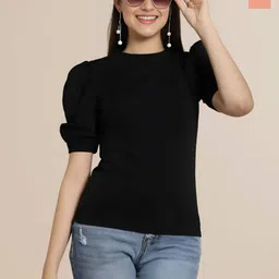 Mast & Harbour Women Pack of 2 Puff Sleeve Top-picture-17