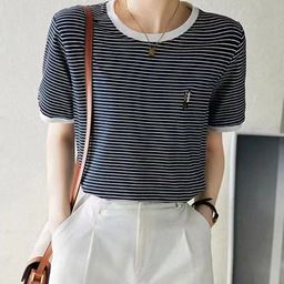 StyleCast Women Striped T-shirt-image-73