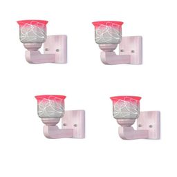 Somil Premium Designer Glass Wall / Night Lamp Elegant & Stylish Dcor Accent for Modern Interiors, color- Pink, White, Size- 20 X 25 X 17.5 CM-image-92