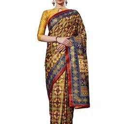 KALINI Geometric Printed Saree-28