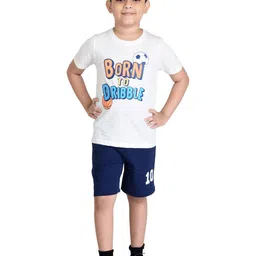 Clothe Funn Boys Printed T-shirt with Shorts-image-67