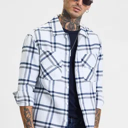 Snitch Men Checked Open Front Jacket image 4