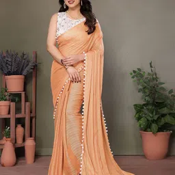 Anouk Striped Saree with Blouse Piece-picture-51