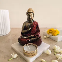 HOMEARTE Red Candle Holder-picture-11
