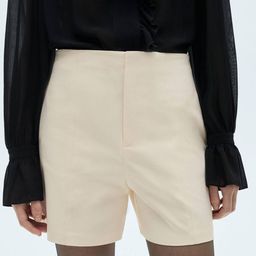 MANGO Women High-Rise Shorts-image-77