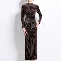 JC Collection Women Embellished Maxi Dress-image-4