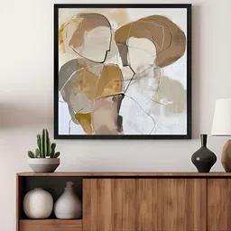 999Store Grey & Brown Abstract Canvas Wall Art-image-52