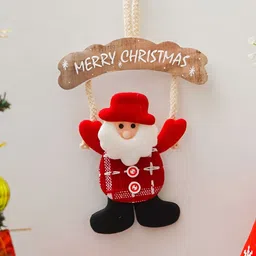 eCraftIndia Red & White Santa Claus Wall Hanging-image-88