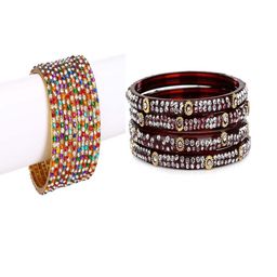 SOMIL Set Of 16 Multi Alloy Artificial Stones and Beads Antique Bangles-image-71