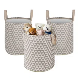 Kuber Industries Grey & White 3 Pieces Reusable Multi-Utility Organisers image 1