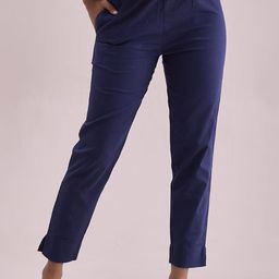 Go Colors Women Solid Relaxed Fit Trousers-image-27