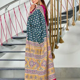 LeeliPeeri Designer Ethnic Motifs Block Print Saree image 4