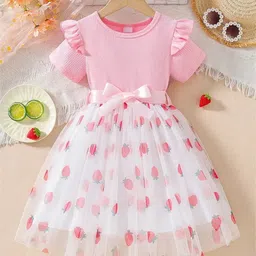 BAESD Floral Print Puff Sleeve Fit & Flare Dress-image-91